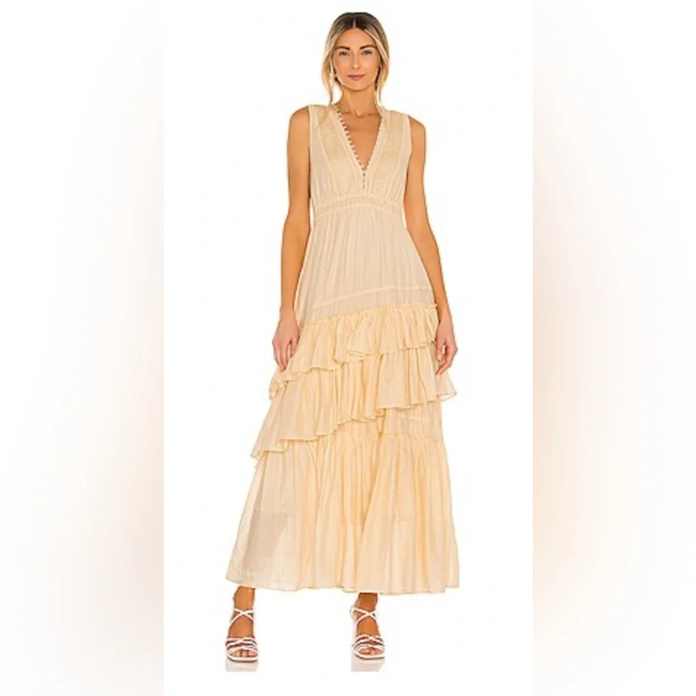 Pretty Feminine LoveShackFancy Maxi Dress Bohemian Country Cottage Endless Style - Picture 1 of 7